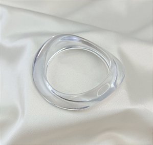 Bracelete NILCE acrilico transparente organico