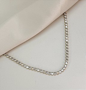 Choker FOZ riviera folheada a ouro com zirconia premium
