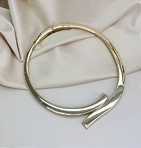 Choker aro ISSIS Folheada A Ouro