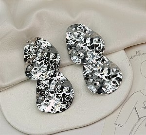 Max brinco CARPI organico martelado folheado a prata