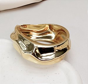 Bracelete EDDY orgânico folheado a ouro