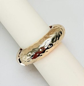 Bracelete DEAM martelado folheado a ouro