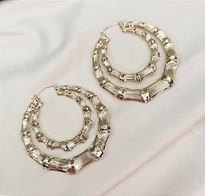 Max Argola DENIA dupla texturizada folheada a ouro