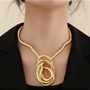 Colar FLEXIVEL dourado
