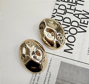 Brinco CROACIA organico folheada a ouro