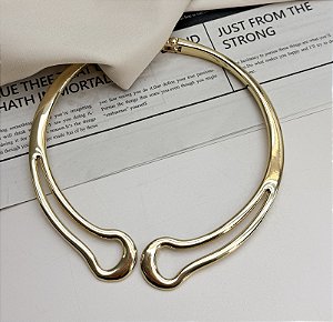 Choker aro ALEGRA Folheada A Ouro
