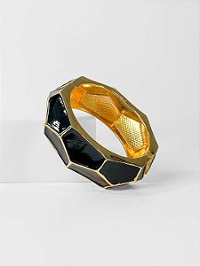 Bracelete CIANEL resinado folheado a ouro