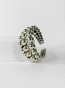 Bracelete GUABA max folheado a prata envelhecida
