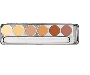 Paleta de Camouflage Creme BP3 6 Cores - Kryolan