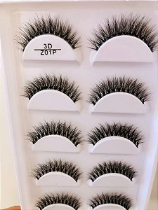 Cartela de Cílios 3D 5 Pares - Z01 Premium