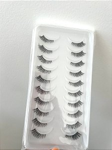 Cartela de Cílios  3D 10 Pares - Cantinho