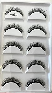 Cartela de Cílios 3D 5 Pares - Glam 01