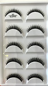Cartela de Cílios 3D 5 Pares - Glam 02