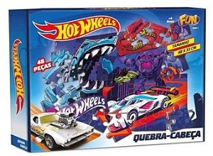 Hot Wheels Quebra Cabeça 48 Peças Em 3d