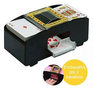 Embaralhador Automático Misturador Cartas Baralho Jogo Poker