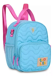 Mochila Pequena Lancheira Luluca Lulike Costas Azul Menina