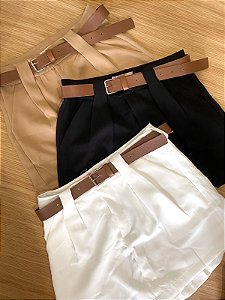 Short saia alfaiataria