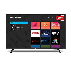 Smart TV 32” HD D-LED AOC 32S5135/78G VA - Wi-Fi 3 HDMI 1 USB