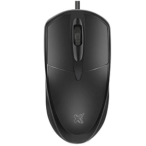 Mouse Universitário USB Com Fio 1200DPI Preto USB Maxprint