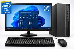 Computador Completo Intel Core i3-2120 8GB RAM SSD 120GB com Monitor, Teclado e Mouse
