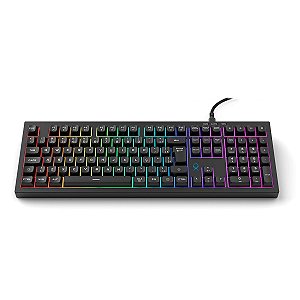Teclado Gamer Semimecânico OX Astra ABNT2 Rainbow Anti-Ghosting USB-C Preto 72837