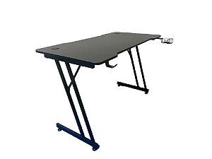 Mesa Gamer Hayom Slim MG1000 Preta 120x60x75cm MDF Metal Suporte Headset e Copo