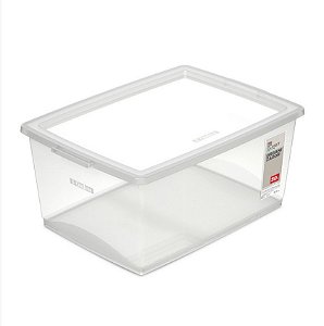 Caixa Organizadora c/Tampa 30L - My Closet - Cristal (ref.OR80700)