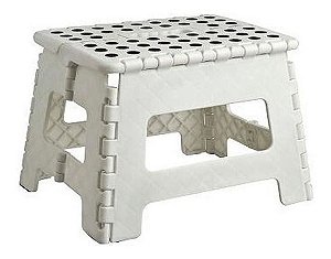 Banco Dobrável 29 x 22 x 22  P - Branco Lola