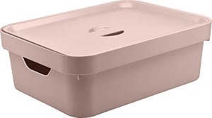 Caixa Organizadora Cube c/Tampa Rosa 10,5 (ref.CC350)