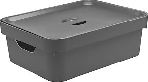 Caixa Organizadora Cube c/Tampa Chumbo 10,5 (ref.CC350)