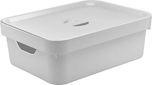 Caixa Organizadora Cube c/Tampa Branca 10,5 (ref.CC350)