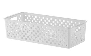 Cesto Organizador Quadratta M - Branco - 34 x 15 x 9 (ref.890)