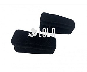 Presilhas para Cabide Lola Veludo Preto (Pacote c/10 unidades)