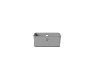 Cesto Organizador Flow 27 x 22 x 9 - Chumbo (ref.CFW300CHF)