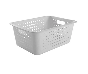 Cesta Organizadora G 14,5 Litros Branco 41 x 31 x 16,5 cm (ref.CO450)