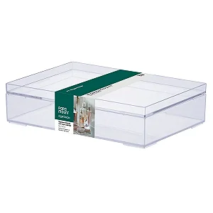 Organizador Empilhavel Mult c/Tampa 25x17x6,7 cm (ref.1309)