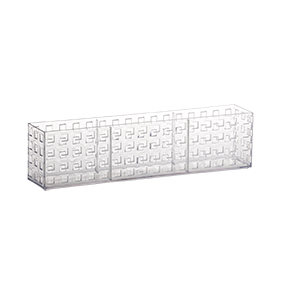 Organizador Empilhável Quadratta Cristal P 32 x 5,7 x 8 (ref.839)