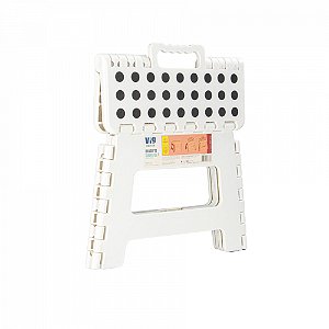 Banco Dobrável 29 x 22 x 22 P - Branco Vig