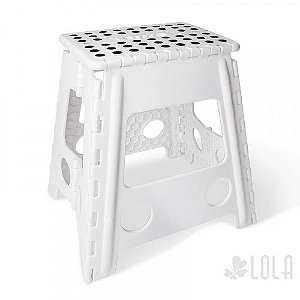 Banco Dobrável 39 x 32 x 39 G - Branco Lola