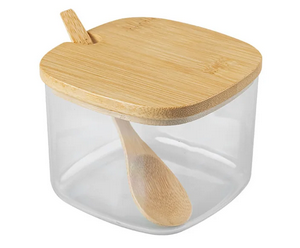 Açucareiro c/ Tampa de Bambu Natural Sense (ref.ACB100NT)