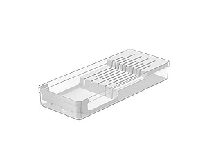 Organizador de Facas Clear Branco (ref.OGC900BCF)