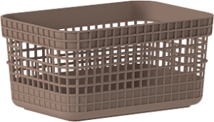 Cesto Organizador Grid 2,5L Marrom Amêndoa (ref.CG100MRAF)