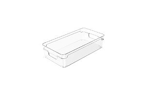 Organizador Clear 30 x 15 x 7cm Natural (ref.OC200NT)