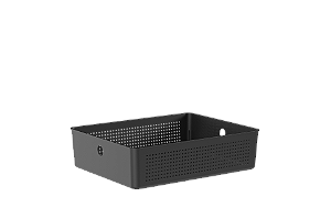 Cesto Organizador Flow 34 x 27 x 9 - Preto (ref.CFW400PTF)