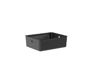 Cesto Organizador Flow 27 x 22 x 9 - Preto (ref.CFW300PTF)
