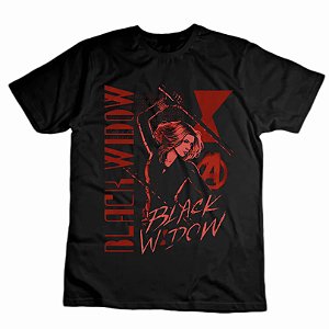 T-shirt Black Widow Unissex