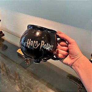 Caneca 3D Caldeirão Hogwarts Personalizada Harry Potter