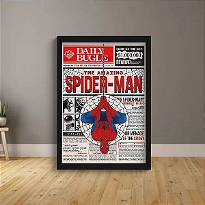 Quadro Spider Man Homen Aranha Amazim C/Moldura e Vidro