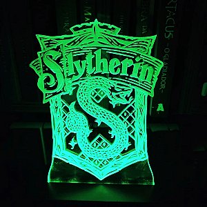 Abajur Luminária Slytherin Harry Potter