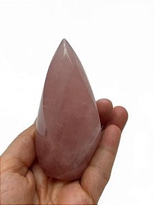 CHAMA DE QUARTZO ROSA TAM M